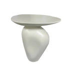 Table d'appoint moderne noire avec piètement en acier