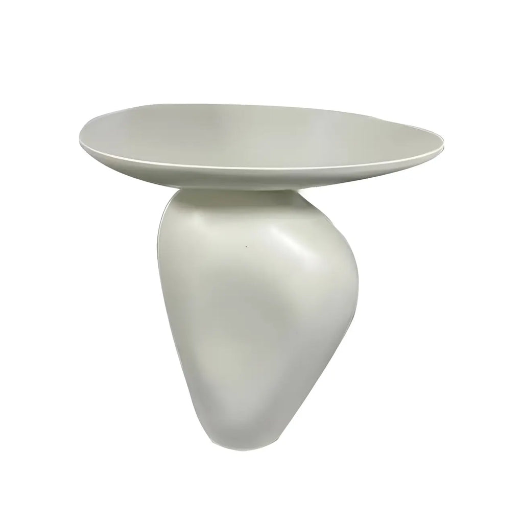 Table d'appoint moderne noire avec piètement en acier