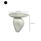 Table d'appoint moderne noire avec piètement en acier