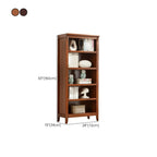 Bibliothèque moderne en bois avec étagères verticales réglables, couleur noyer foncé