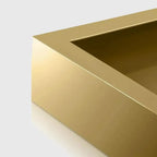 Vitrine moderne glamour en bois blanc et or avec verre