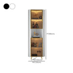 Vitrine moderne glamour en bois blanc et or avec verre