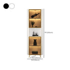 Vitrine moderne glamour en bois blanc et or avec verre