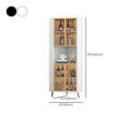 Vitrine moderne glamour en bois blanc et or avec verre