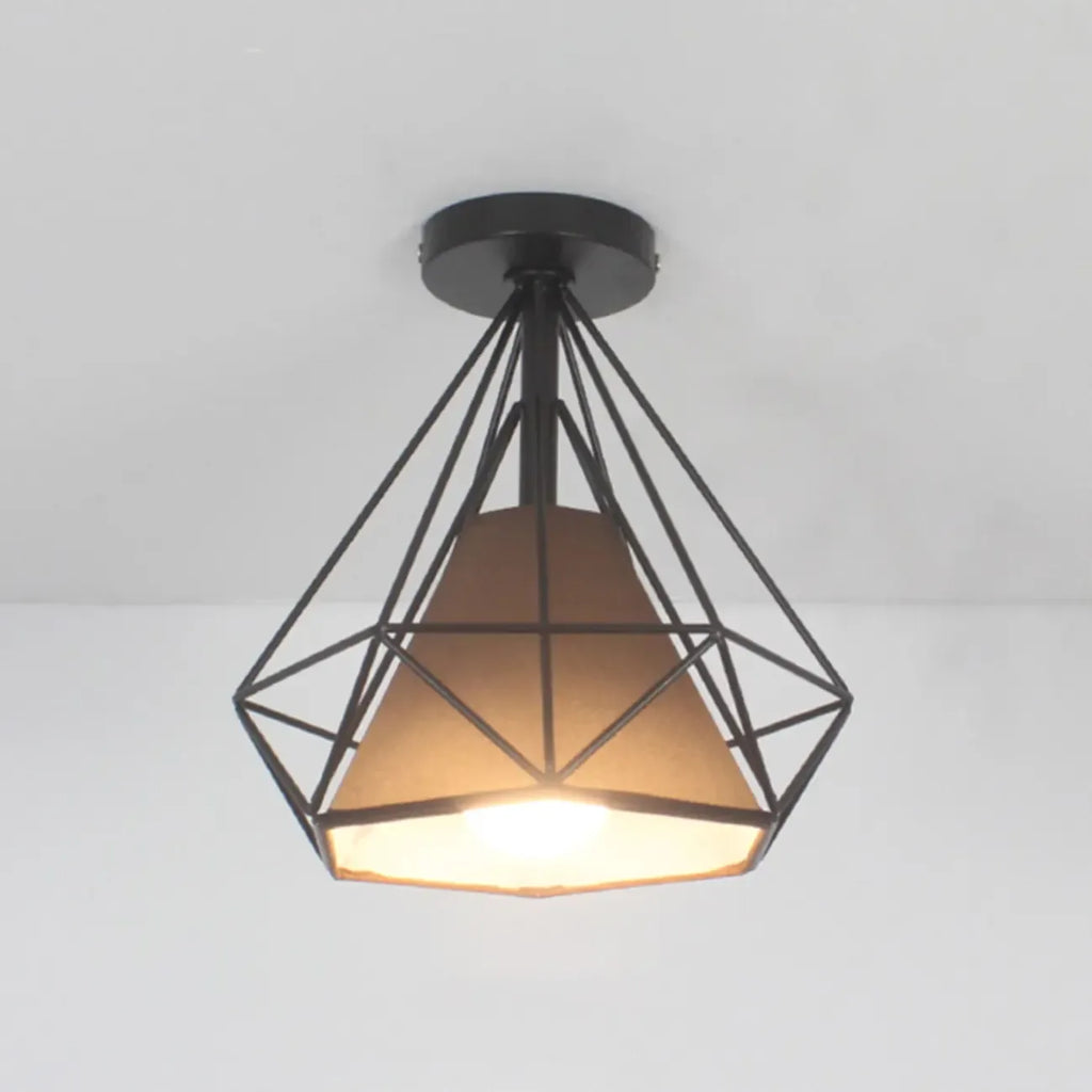 Plafonnier LED semi-encastré en tissu de 10,5 pouces pour couloir