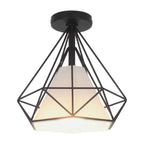 Plafonnier LED semi-encastré en tissu de 10,5 pouces pour couloir