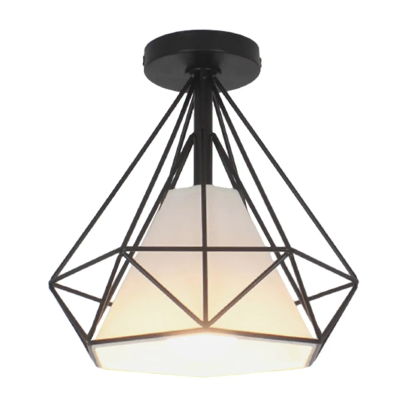 Plafonnier LED semi-encastré en tissu de 10,5 pouces pour couloir