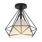 Plafonnier LED semi-encastré en tissu de 10,5 pouces pour couloir