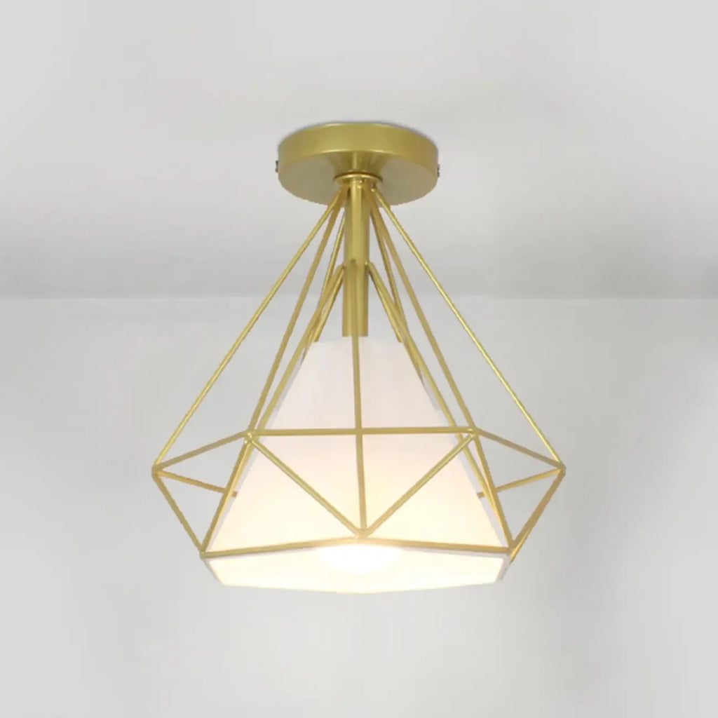 Plafonnier LED semi-encastré en tissu de 10,5 pouces pour couloir