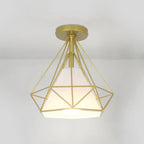 Plafonnier LED semi-encastré en tissu de 10,5 pouces pour couloir