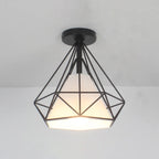 Plafonnier LED semi-encastré en tissu de 10,5 pouces pour couloir