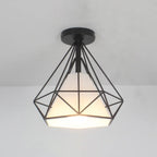 Plafonnier LED semi-encastré en tissu de 10,5 pouces pour couloir