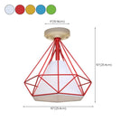 Plafonnier LED semi-encastré en tissu de 10,5 pouces pour couloir