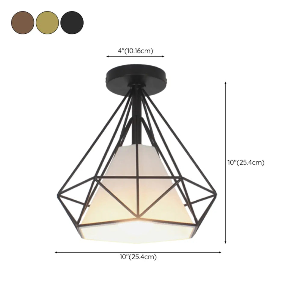 Plafonnier LED semi-encastré en tissu de 10,5 pouces pour couloir