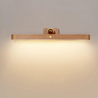 Applique murale LED droite minimaliste en bois naturel