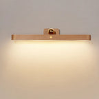 Applique murale LED droite minimaliste en bois naturel
