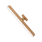 Applique murale LED droite minimaliste en bois naturel