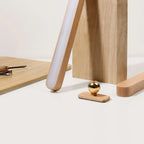Applique murale LED droite minimaliste en bois naturel
