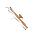 Applique murale LED droite minimaliste en bois naturel