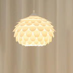 Lampadaire arqué moderne chromé blanc avec abat-jour en forme de fleur