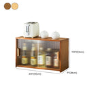 Vitrine en bambou avec porte vitrée pour cuisine