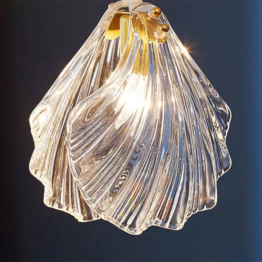 Suspension îlot contemporaine en verre à 3 lumières réglables