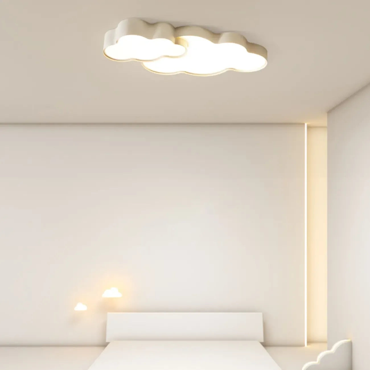 Plafoniera LED dimmerabile a nuvola da 21,5W per creare atmosfera in camera da letto