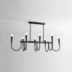 Suspension moderne dorée réglable pour îlot de cuisine