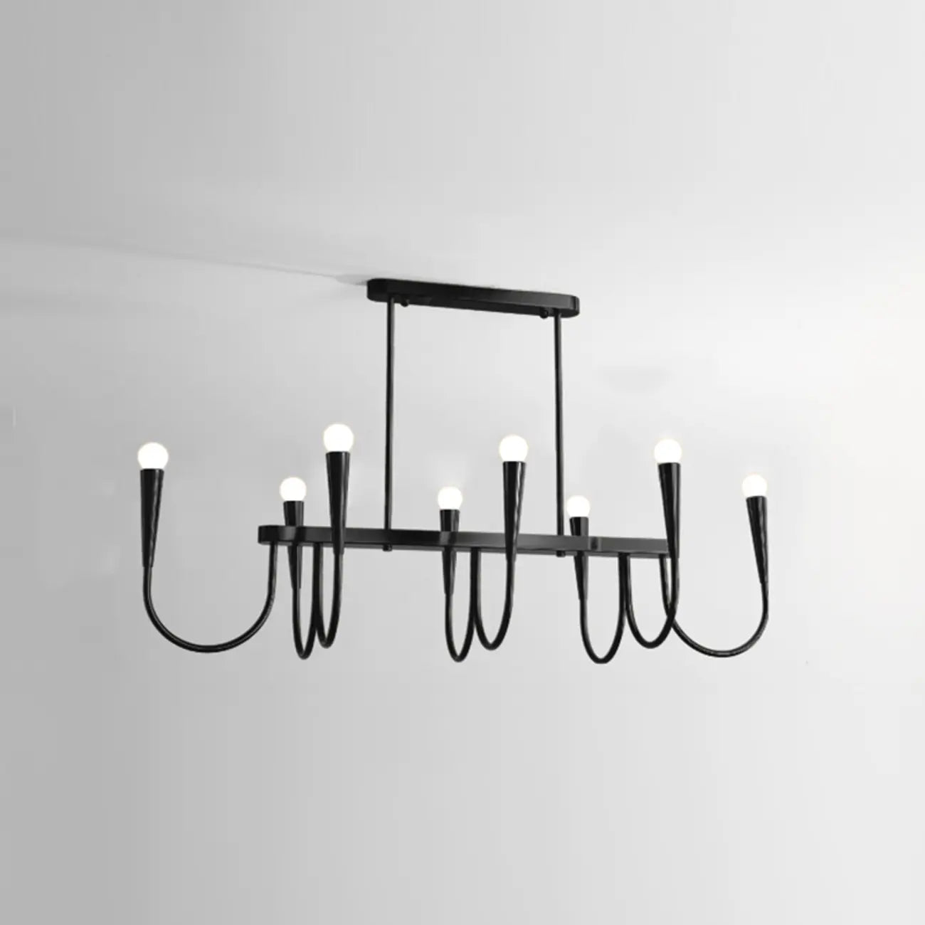 Suspension moderne dorée réglable pour îlot de cuisine