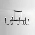 Suspension moderne dorée réglable pour îlot de cuisine