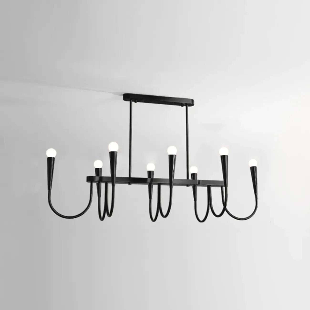 Suspension moderne dorée réglable pour îlot de cuisine
