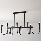 Suspension moderne dorée réglable pour îlot de cuisine