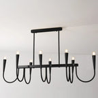 Suspension moderne dorée réglable pour îlot de cuisine