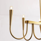 Suspension moderne dorée réglable pour îlot de cuisine