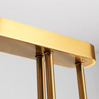 Suspension moderne dorée réglable pour îlot de cuisine
