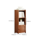Armoire de rangement d'angle géométrique à plusieurs niveaux en bois brun
