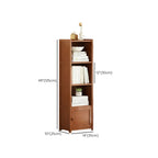 Armoire de rangement d'angle géométrique à plusieurs niveaux en bois brun