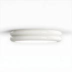 Plafonnier LED moderne à double cercle et à intensité variable