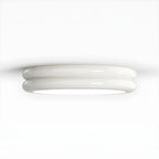 Plafonnier LED moderne à double cercle et à intensité variable