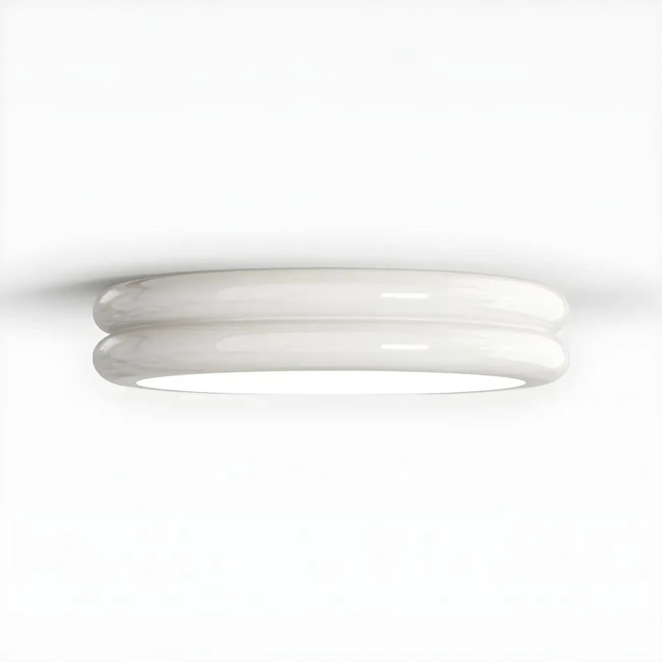 Plafonnier LED moderne à double cercle et à intensité variable
