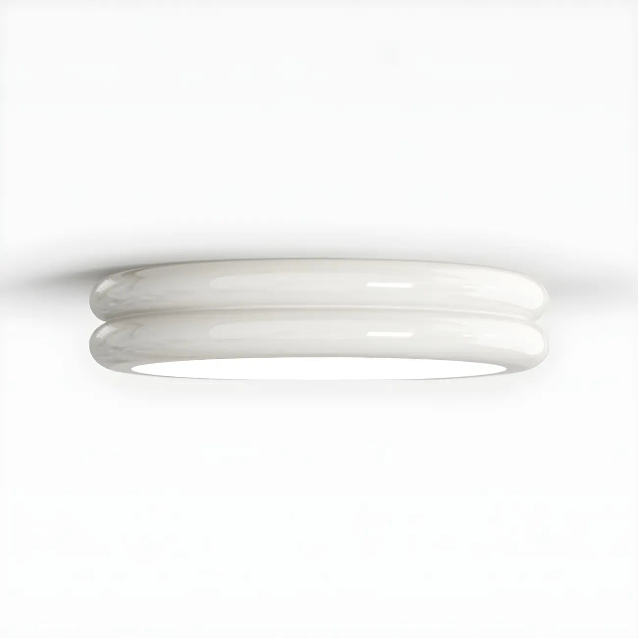 Plafonnier LED moderne à double cercle et à intensité variable