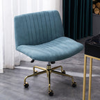 Fauteuil de bureau pivotant élégant, revêtu de lin gris