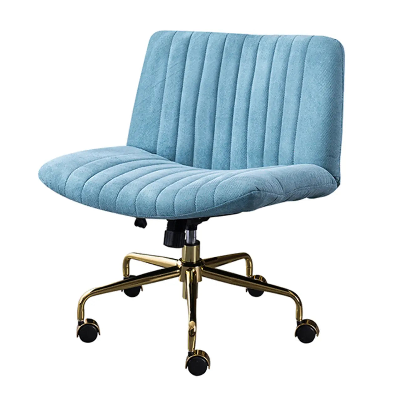 Fauteuil de bureau pivotant élégant, revêtu de lin gris