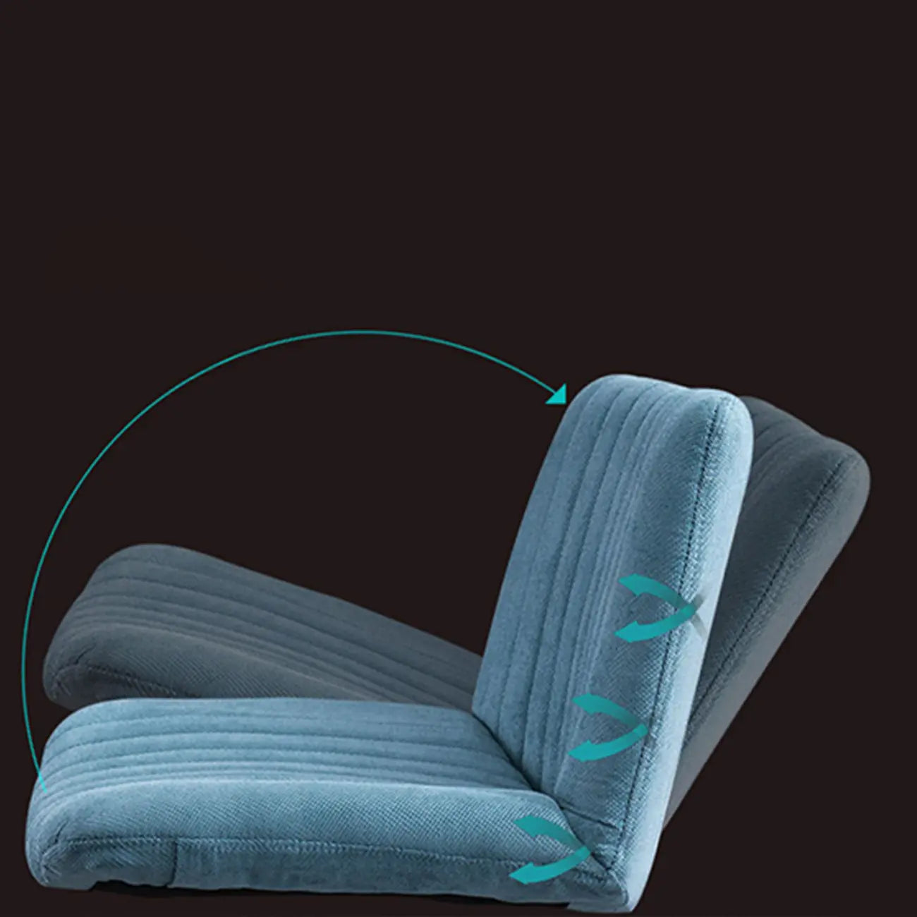 Fauteuil de bureau pivotant élégant, revêtu de lin gris