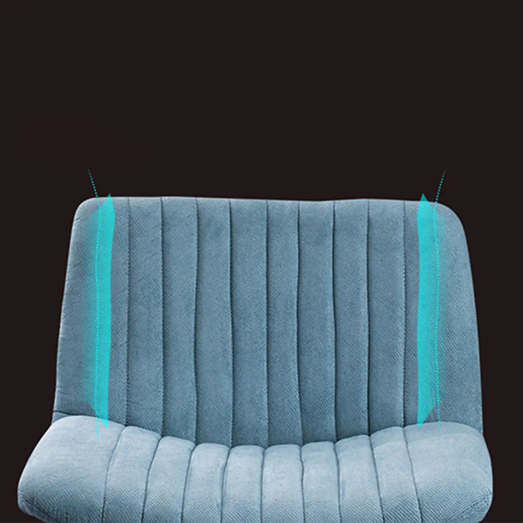 Fauteuil de bureau pivotant élégant, revêtu de lin gris