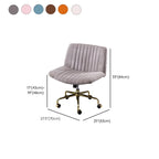 Fauteuil de bureau pivotant élégant, revêtu de lin gris