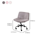 Fauteuil de bureau pivotant élégant, revêtu de lin gris