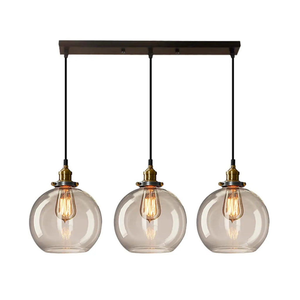 Lampadario a sospensione moderno in vetro geometrico per zona cucina