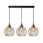 Lampadario a sospensione moderno in vetro geometrico per zona cucina