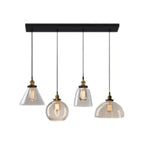 Lampadario a sospensione moderno in vetro geometrico per zona cucina